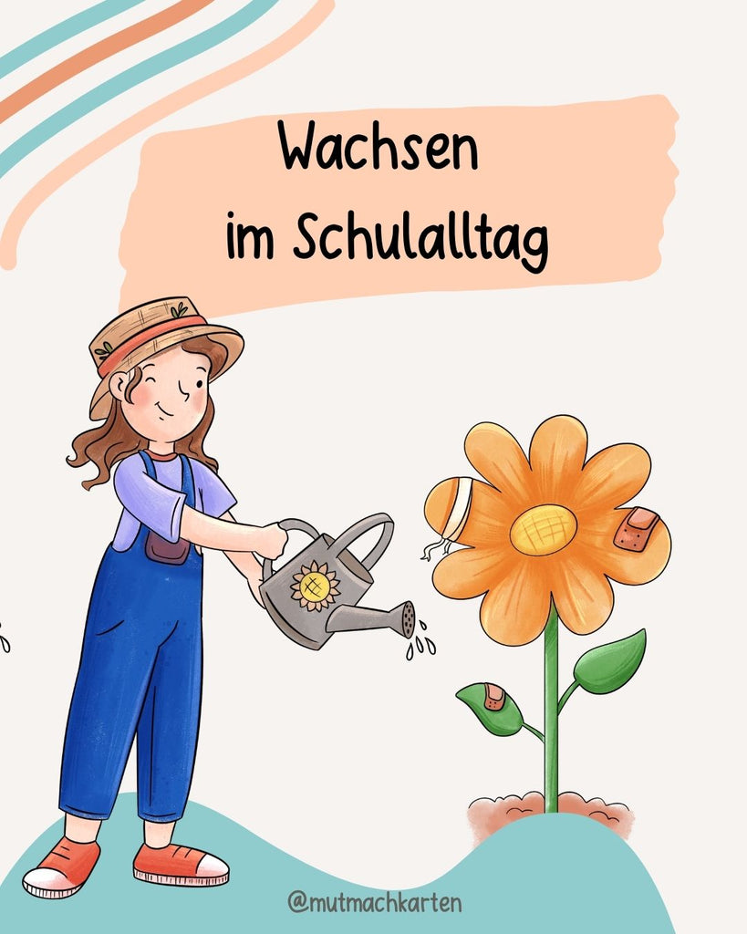 Blume die wächst und gegossen wird