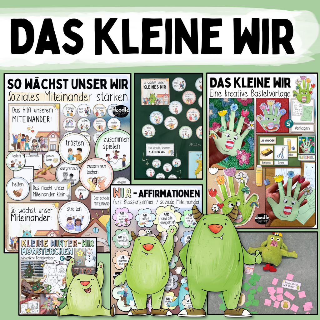 Doodleteacher Mutmacher für die Schule und zu Hause – Mutmachkarten