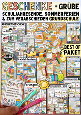 Geschenke & Grüße zum Schuljahresende - 13 Abschiedsmaterialien für Grundschule, Hort und Kita von Doodleteacher