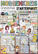 Morgenkreis - StarterPAKET inkl. Lied, Ideen, Moderation, Kalender Grundschule und Kita